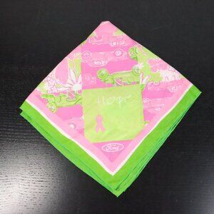 Lilly Pulitzer Ford Breast Cancer Awareness Hope Bandana Handkerchief Scarf